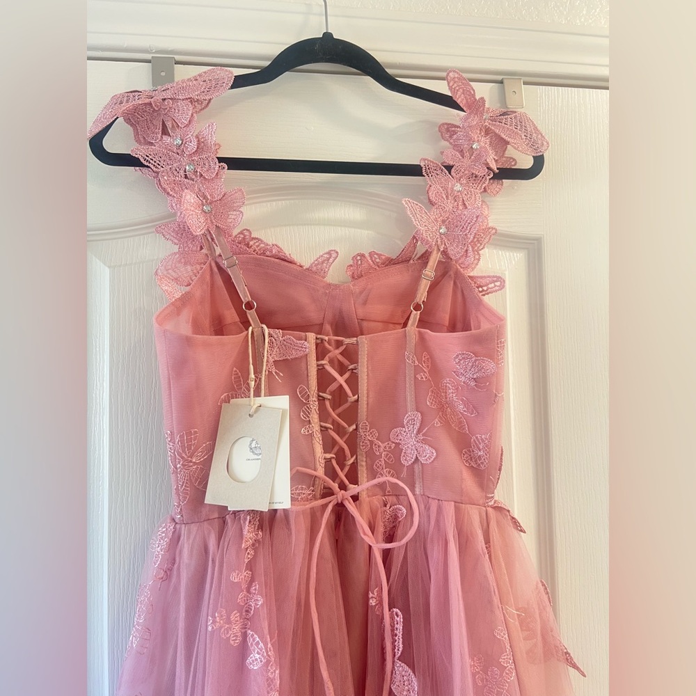 AW NWT A Line Sweetheart Butterfly Tully Dress - Picture 13 of 16